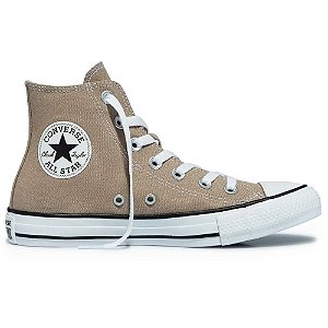 Tênis Converse All Star Chuck Taylor Cano Alto Verde Vintage e Branco