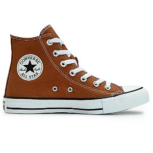 Tênis Converse All Star Chuck Taylor Marrom e Branco