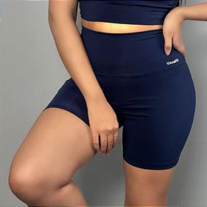 Shorts Cintura Alta Azul Marinho
