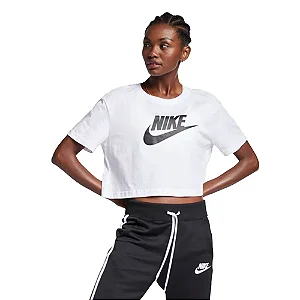 Camisa Nike Essential Feminina Branco Preto
