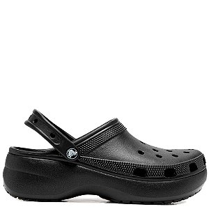 Sandália Crocs Classic Platform Feminina All Black