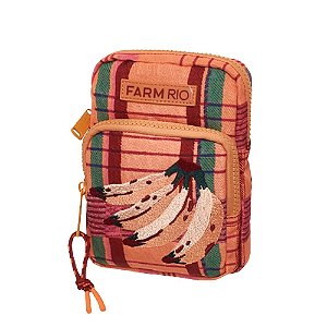Bolsa Farm Da Gema Sofia Xadrez Marrom Bordô Verde