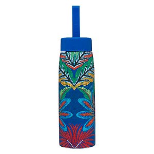 Garrafa Farm Que Sede Tapete de Tucano 500ml Azul Colors