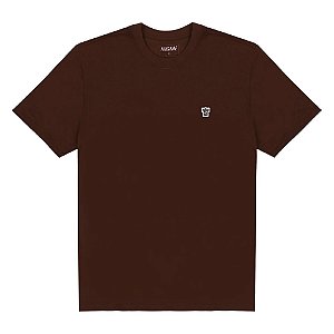 Camisa Thug Nine Basic T9 Patch Masculina Marrom