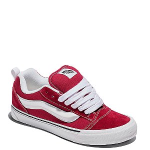 Tênis Vans Knu Skool Feminino Bordô Branco