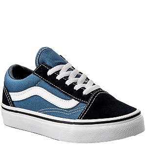 Tênis Vans Old Skool Infantil Azul Preto