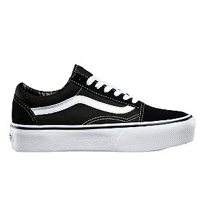 Tênis Vans Old Skool Plataforma Feminino Preto Branco