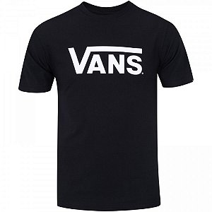 Camisa Vans Classic Masculina Preto Branco