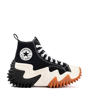 Tênis Converse Run Star Motion Hi Canvas Platform Unissex Preto Branco