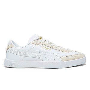 Tênis Puma Club II Era Masculino Branco Dourado