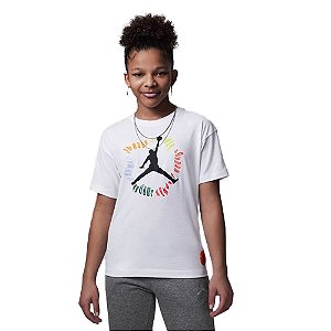 Camisa Jordan Fuel Up Cool Down Infantil Branco Colors