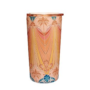 Copo Farm Térmico Glub Abacaxi Decor 500ml Amarelo Laranja
