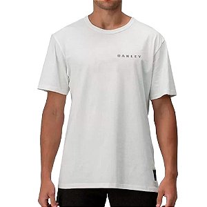 Camisa Oakley Cam Bark Tee Masculina Branco