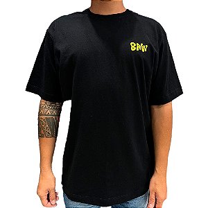 Camisa Baw Smiley Masculina Preto