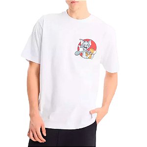 Camisa Baw Regular Brother Tom & Jerry Masculina Branco Colors