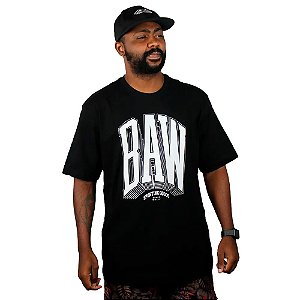Camisa Baw Mc Regular Candy College Masculina Preto Branco