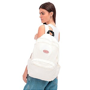 Mochila Baw Backpack Corduroy Candy Unissex Off White