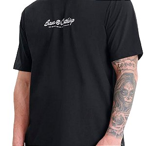 Camisa Baw Regular Clothing Masculina Preto Branco