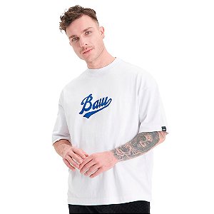 Camisa Baw New Over Line Masculina Branco Azul
