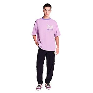 Camisa Baw Nem Over Wavy Dayz Masculina Lilás