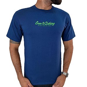 Camisa Baw Regular Clot Masculina Azul Verde