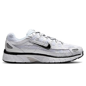 Tênis Nike P-6000 Branco, Preto e Metallic