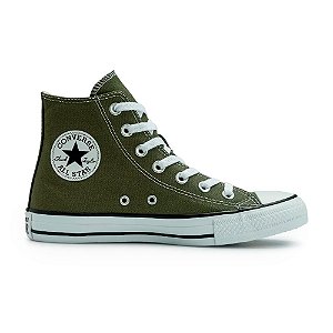 Tênis Converse All Star Chuck Taylor Cano Alto Verde/Preto/Branco