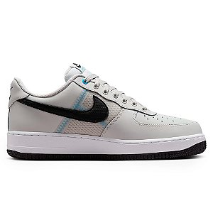 Tênis Nike Air Force 1 07 LV8 Cinza/Branco/Preto/Azul