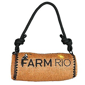 Bolsa Farm Dengo Artesanal Marrom e Preto