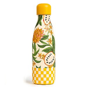 Garrafa Farm Glub Glub Biriba 500ml Off White/Amarelo