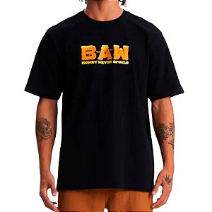 Camiseta Regular BAW Honey Unissex Preta