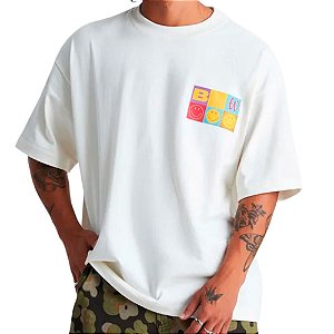 Camiseta Oversized BAW Smiley Unissex Off White