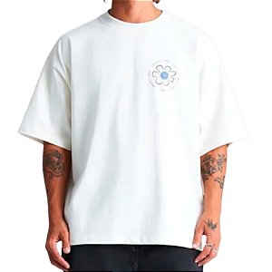 Camiseta BAW Oversized Flower BAW x Smiley Off White
