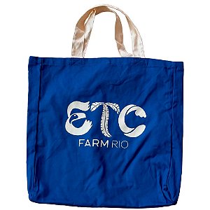 Totebag Farm Praiana Coletivo Etc Azul