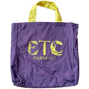Totebag Farm Praiana Coletivo Etc Roxo