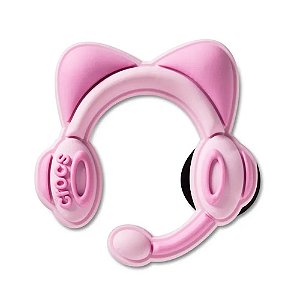 Jibbitz Crocs Fone de Ouvido de Gato Rosa