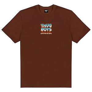 Camisa Thug Nine Boys Masculino Marrom