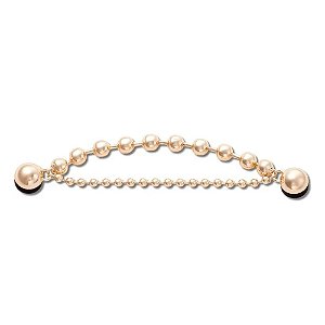 Jibbitz Crocs Corrente Dupla Cristais Dourado