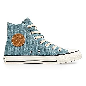 Tênis Converse All Star Chuck Taylor Denim Cano Alto Azul Jeans