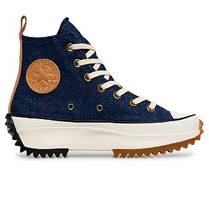 Tênis All Star Run Star Hike Seasonal Cano Alto Jeans Marinho