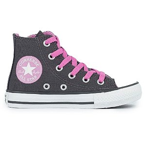 Tênis All Star Chuck Taylor Side Zip Infantil Cinza