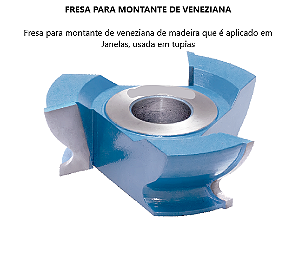 Fresa para Montante de Veneziana - Ferramenta Profissional para Janelas