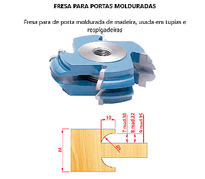 Fresa para Portas Molduradas - Ferramenta Profissional para Madeira