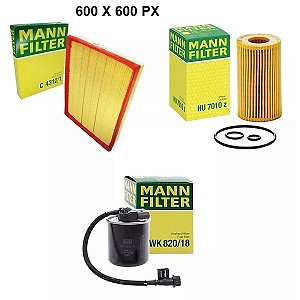 Kit Filtro Troca Oleo Sprinter 311,415,515 2012/... C4312/1-18-4 Mann