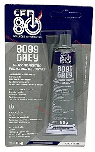 Car8099 Silicone Alta Temperatura Cinza Neutro 85G Grey