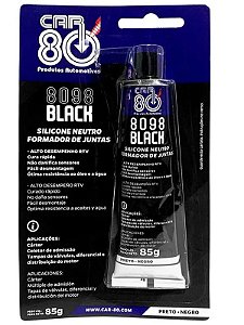 Car8098 Silicone Alta Temperatura Preto 85G Black