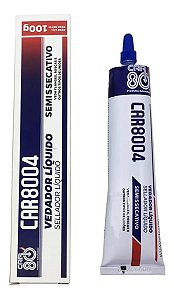Car8004 Silicone Vedador Líquido Semi Secativo Branco 100Gr Car80
