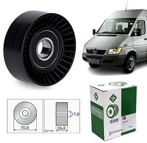 531089110 Polia Tensora Lisa 70mm Correia Alternador Mb Sprinter 313 413 Om611 Ina