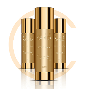Lift Gold – Sérum Facial Rejuvenescedor | Kit 3 Frascos