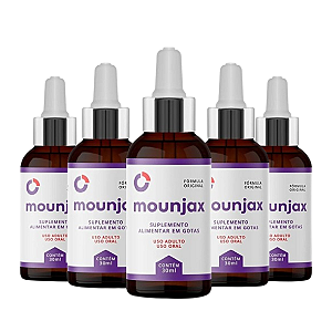 Mounjax – Kit com 5 Frascos 30ml | Suplemento Sabor Laranja